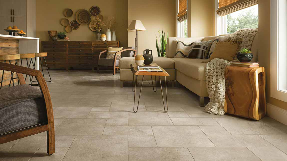 Kitchen Living Room Luxury Vinyl Flooring